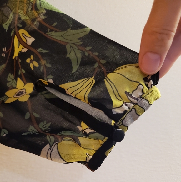 Who What Wear Black Floral Dress Long Sleeve Size XS - Picture 6 of 10